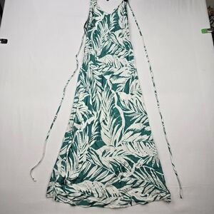 Forever 21 Tropical Green and White Maxi Dress